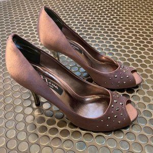 Nina Faviola Vintage Rose 8M Silver Crystals